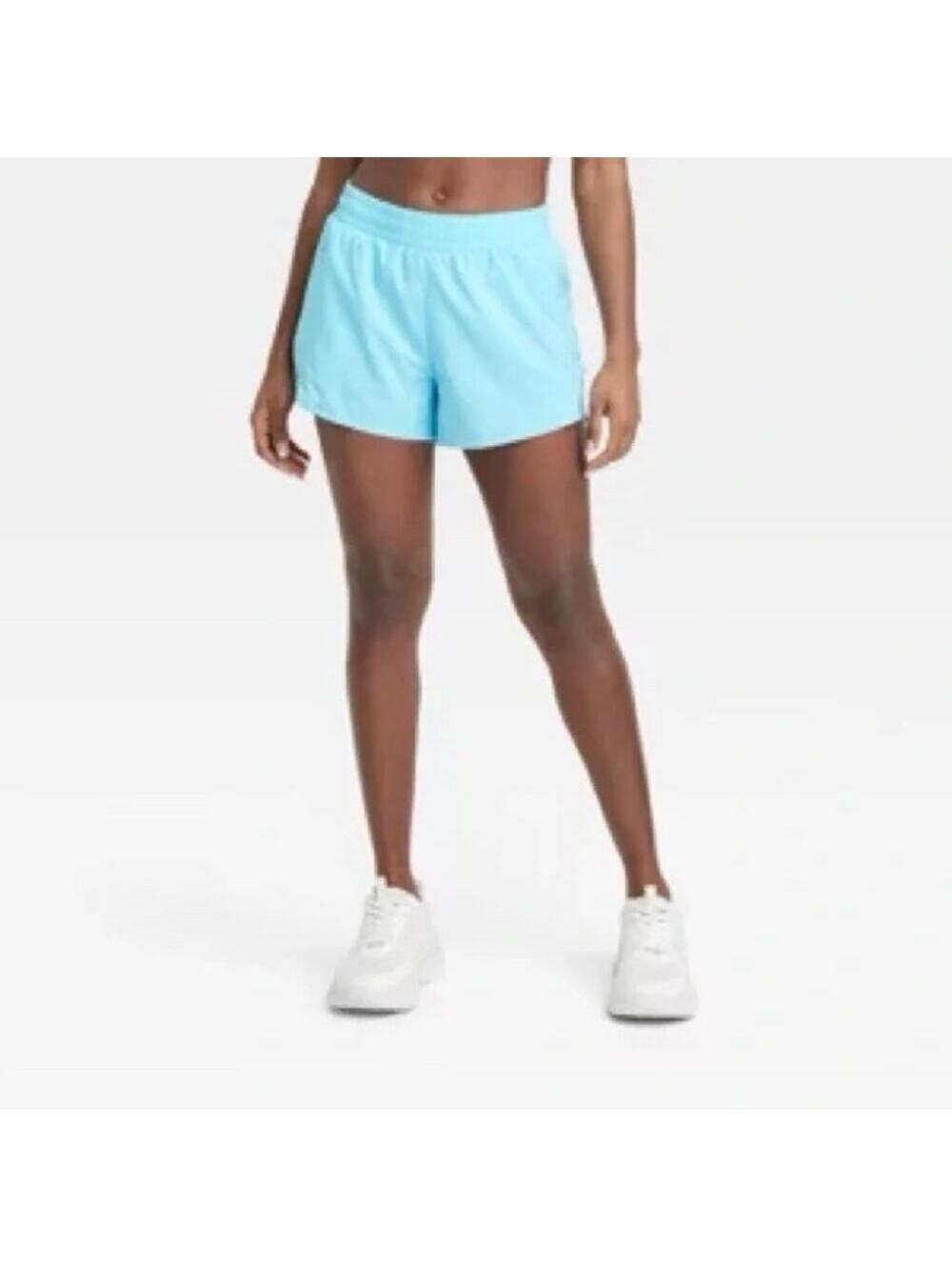 All In Motion NWT Women's Mid Rise Core Run Short Blue Size XXL